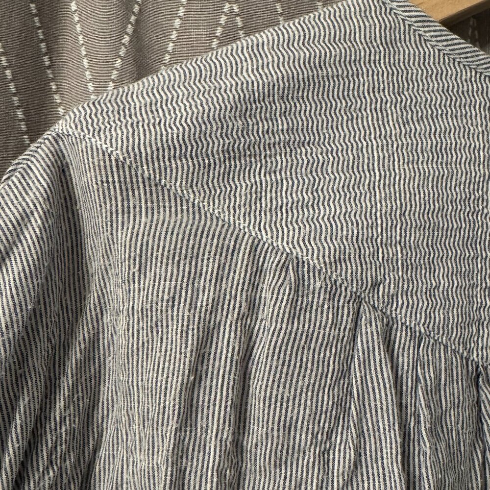 Pinstripe Tunic Blouse - Horses Atelier - XL